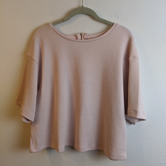 ASOS Curve Tops - Asos Curve • Pink Structural Crop Top • 16